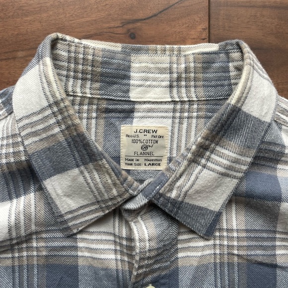 J.Crew Flannel 100% Cotton Button Up Shirt Men's Size L - Picture 4 of 6